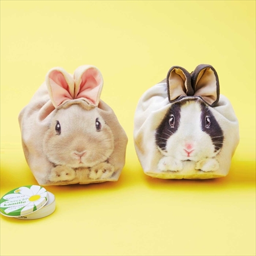 ヒモを引くとお耳がぴょこん 袋の口がウサ耳になるかわいすぎる