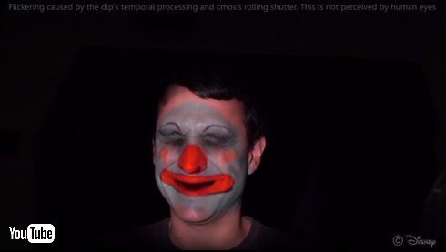 ディズニー　顔面　プロジェクションマッピング