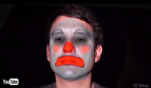 ディズニー　顔面　プロジェクションマッピング