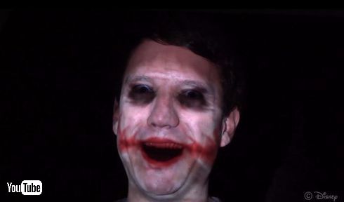 ディズニー　顔面　プロジェクションマッピング