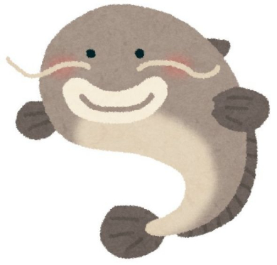 ナマズ おしゃぶり 咥える