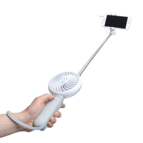 扇風機 自撮り棒 モバイルバッテリー サンコー