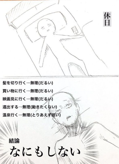 休日あるある 漫画