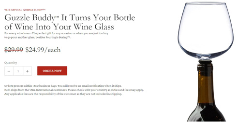 最高に意識が低いワイングラスが話題に　ボトルと合体、注ぐ手間すら省けて堕落が加速する