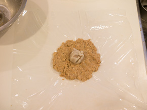 シューマイを真ん中に