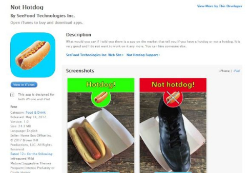 ホットドッグ 判定 アプリ シリコンバレー