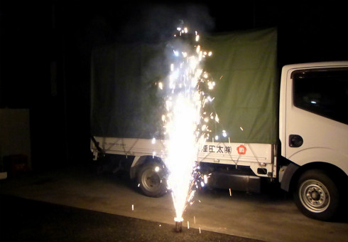 中日ドラゴンズのドラゴン花火