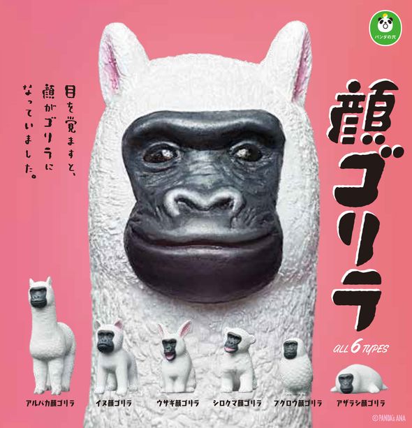 顔ゴリラ　パンダの穴