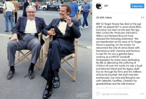 89歳で亡くなったロジャー・ムーア