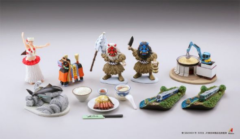 みちのくフィギュアみやげ 海洋堂 ご当地 名物 東北