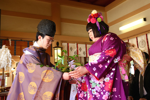 生國魂神社で行われた吉本新喜劇座長酒井藍就任奉告祭