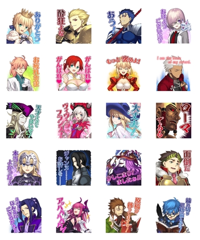 FGOのLINEスタンプがついに登場！　「汎用性高い」「確実に手に入るガチャ」と早くも好評