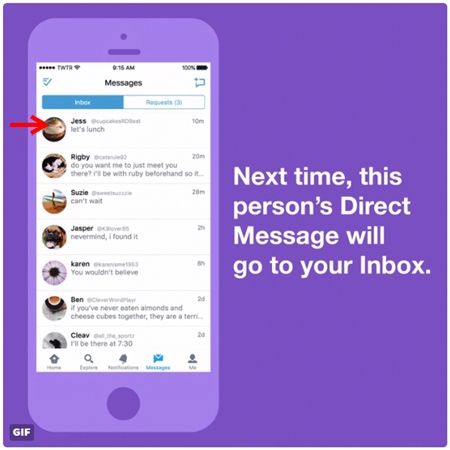 TwitterのDMが仕様変更　誰からでも受け取れる設定の場合、フォロー外からのメッセージは「リクエストボックス」へ