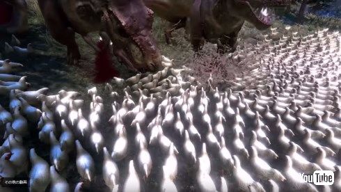 Ultimate Epic Battle Simulator ニワトリ Tレックス ティラノサウルス 1万羽