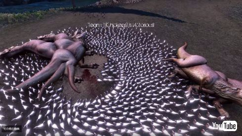 Ultimate Epic Battle Simulator ニワトリ Tレックス ティラノサウルス 1万羽