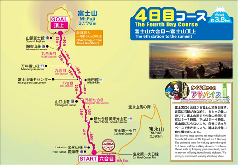 富士山登山ルート3776