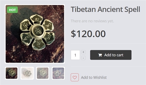 徳を積みたい人に――マニ車ハンドスピナーが登場、マントラを回転に乗せて