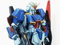 プラモなのに二次元にしか見えない!?　アニメ塗りの「Zガンダム」がイラストそっくりすぎて混乱