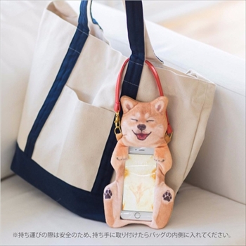 柴犬のスマートフォンポーチ