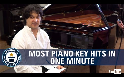 「ピアノ高速連打」の世界ギネス記録