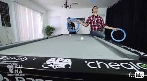 ジャグリング＋ビリヤード