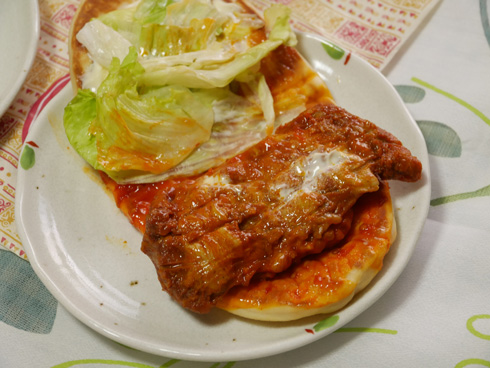 デス辛タンドリーチキン開いたところ