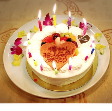 家族から贈られたケーキ