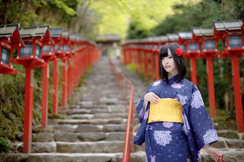 浴衣型パジャマ「らく浴衣」