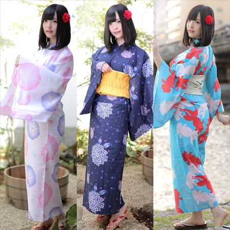 浴衣型パジャマ「らく浴衣」