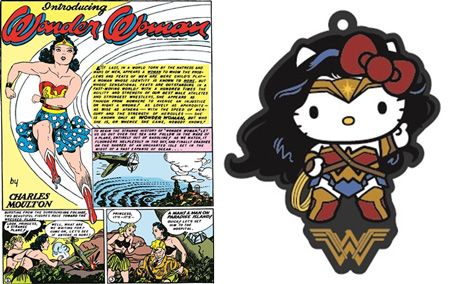 ワンダーウーマンとコラボしたハローキティ