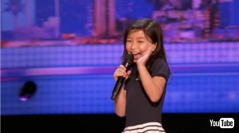 アメリカズ・ゴット・タレント 9歳 女の子 歌 セリーヌ・ディオン タイタニック