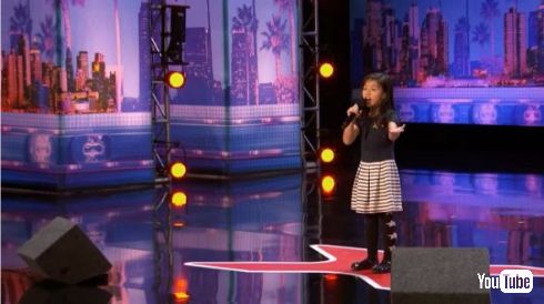 アメリカズ・ゴット・タレント 9歳 女の子 歌 セリーヌ・ディオン タイタニック