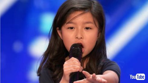 アメリカズ・ゴット・タレント 9歳 女の子 歌 セリーヌ・ディオン タイタニック