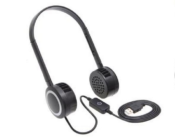 ヘッドフォン扇風機