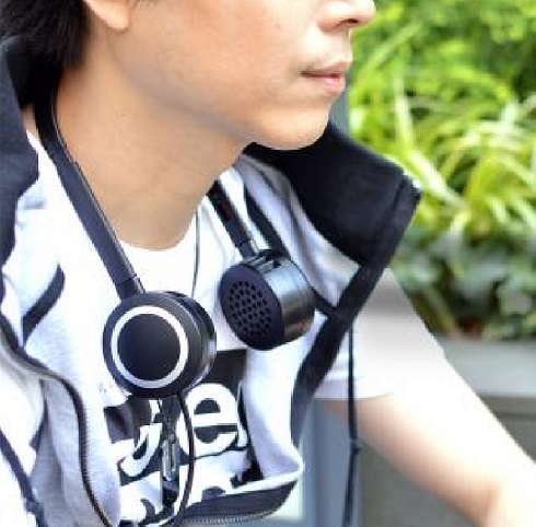 ヘッドフォン扇風機