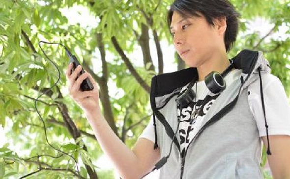 ヘッドフォン扇風機