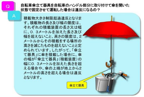 自転車 無謀 夜間 無灯火 傘差し運転 違反 漫画