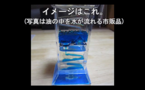 液体金属が滴る置物