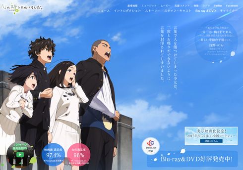 心が叫びたがってるんだ　アニメ　地上波　初