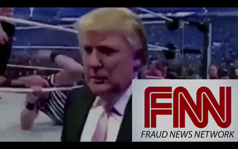 トランプ大統領、プロレス合成映像でCNNが批判