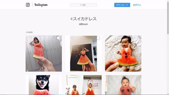 スイカドレス　Instagram