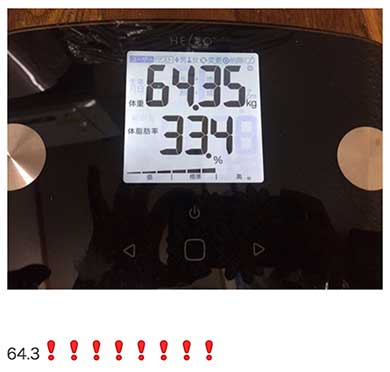 21キロのダイエットに大成功！