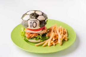 週刊少年ジャンプ展 オリジナルバーガー コラボカフェ 交通広告