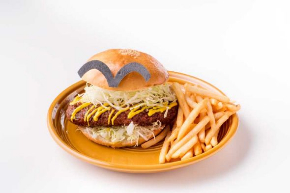 週刊少年ジャンプ展 オリジナルバーガー コラボカフェ 交通広告