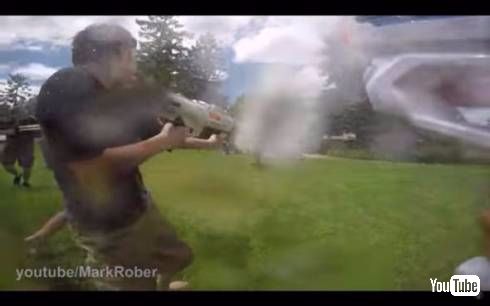 元NASAエンジニアの巨大水鉄砲