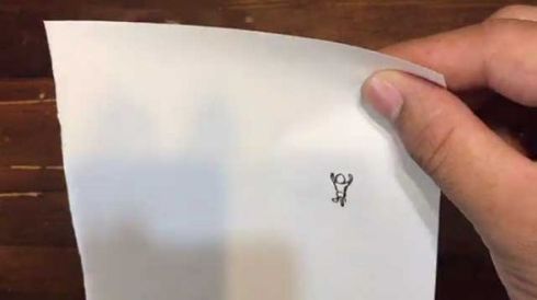 パラパラ漫画 絵 人 嫌がらせ