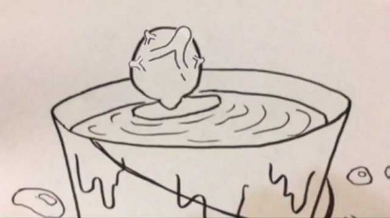 パラパラ漫画 絵 人 嫌がらせ