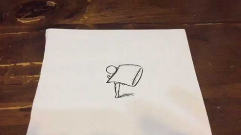 パラパラ漫画 絵 人 嫌がらせ