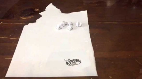 パラパラ漫画 絵 人 嫌がらせ