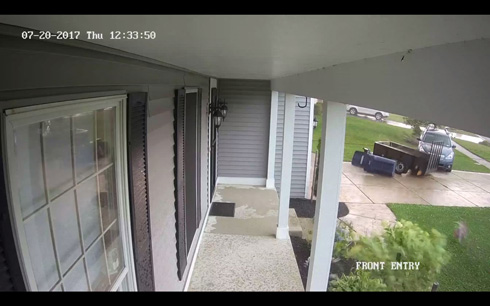 ニューヨークの竜巻映像